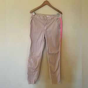 Sundry Beige/Hot Pink Side Stripe Pant